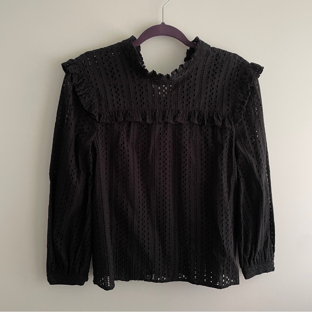 Black Madewell Lace Blouse | Size Small